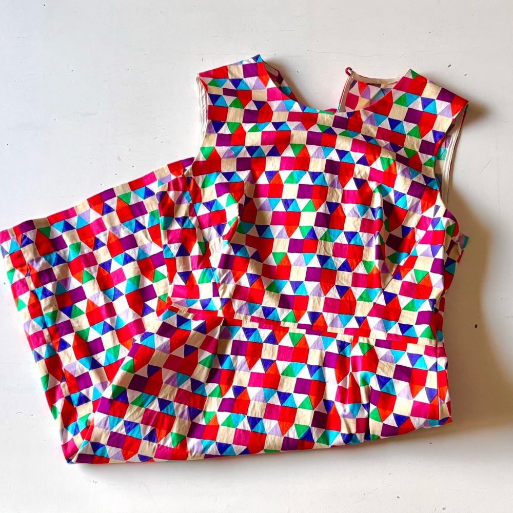 Kate Spade size 4? Multicolor Geometric Print Sleeveless Dress